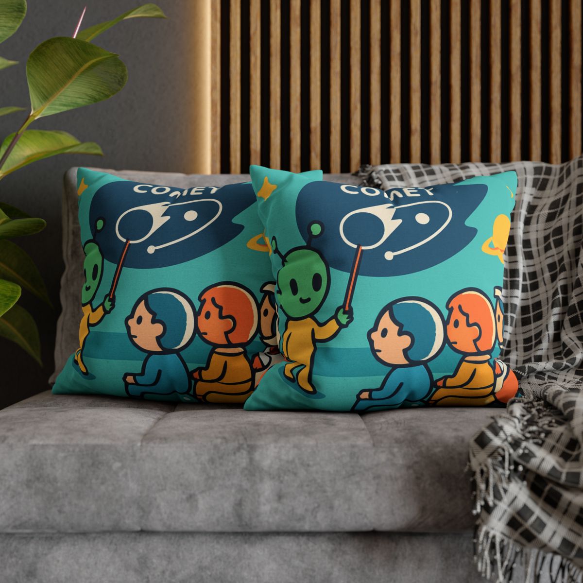 Comet Classroom On A Bubble Planet unique gift pillow cases
