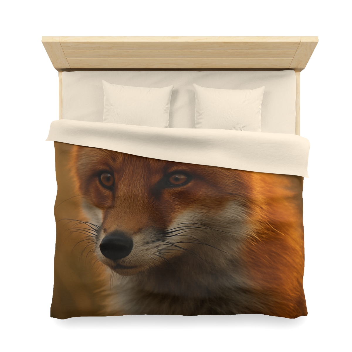 Crimson Whisper Red Fox custom duvets