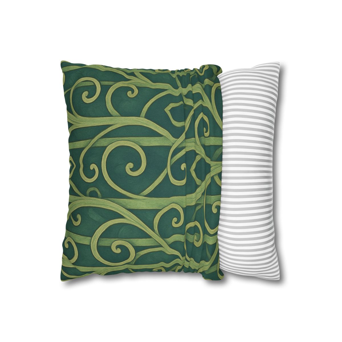Tendriled Lattice Cascade designer print pillow cases