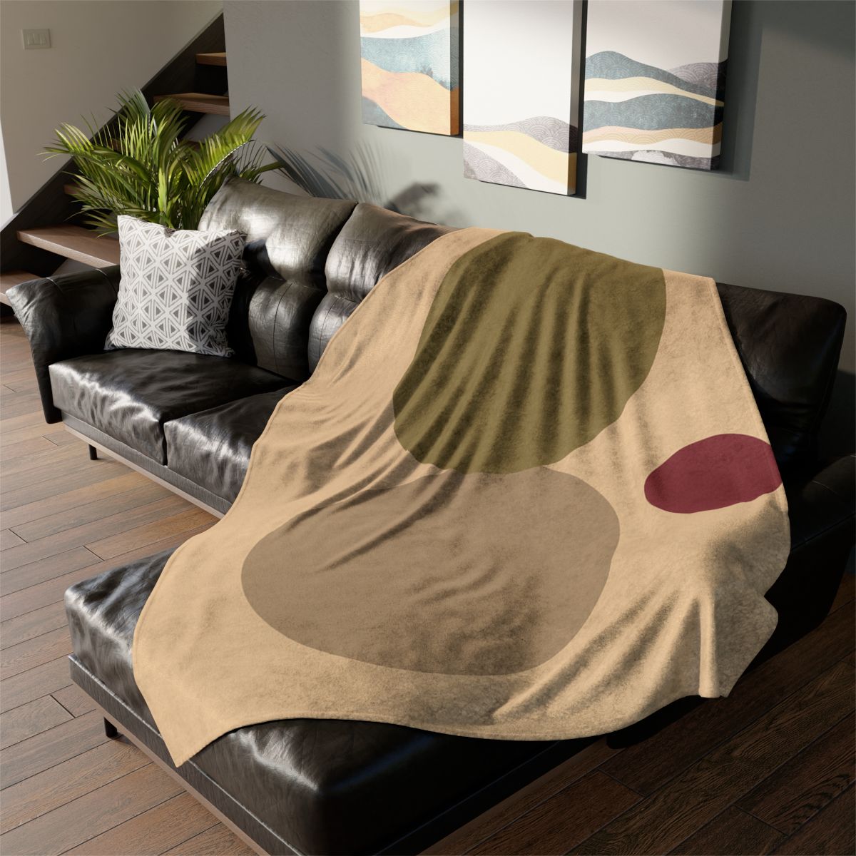 Three Circles With Shared Edge personalized cozy blankets