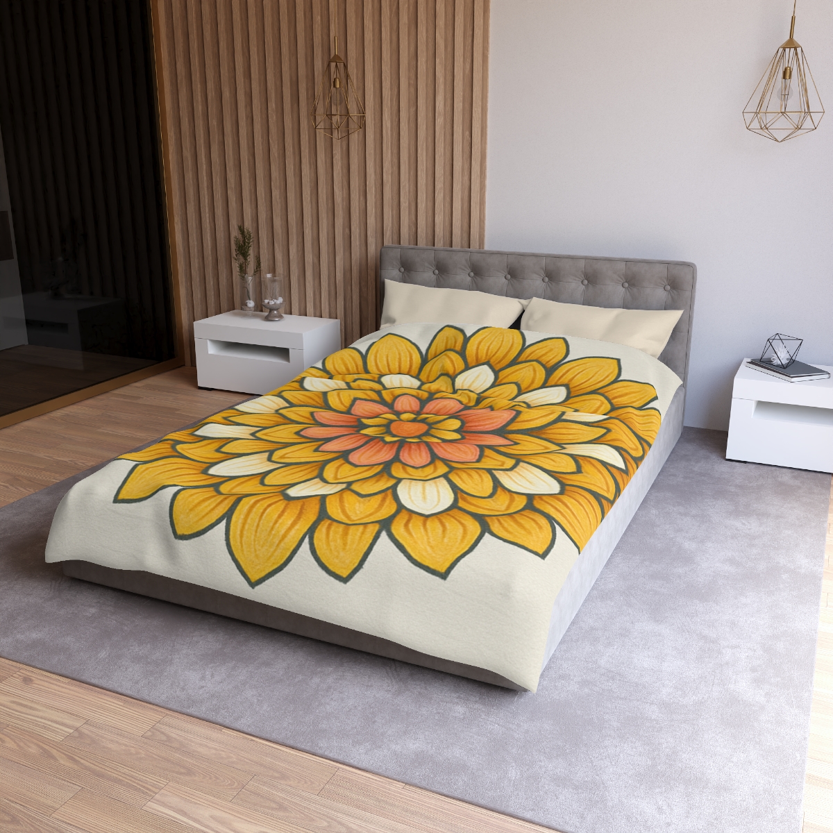 Floret Burst Mandala custom duvets
