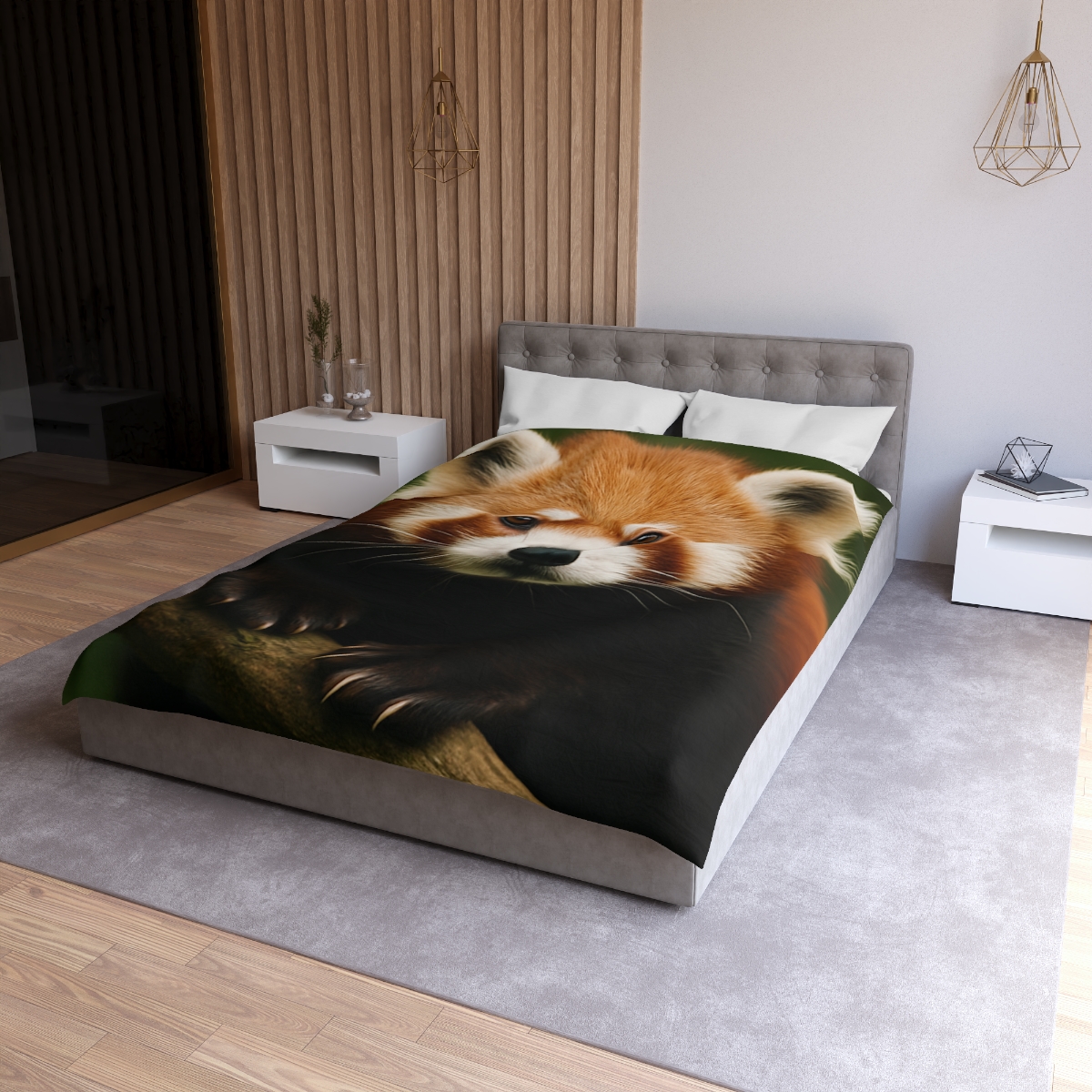 Bamboo Climber Red Panda soft comforter duvets