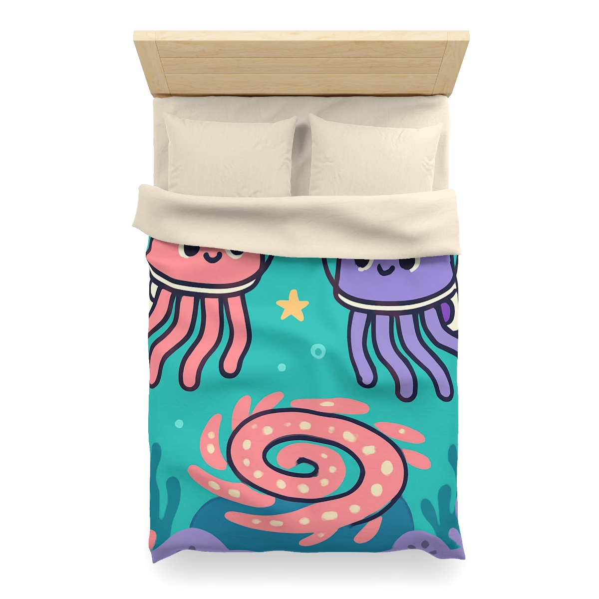 Jellyfish Astronauts In The Coral Nebula duvets for gifts