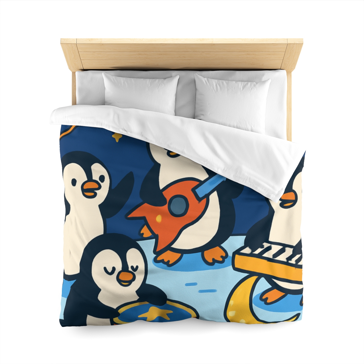 Starlight Symphony Penguin Band unique patterned duvets