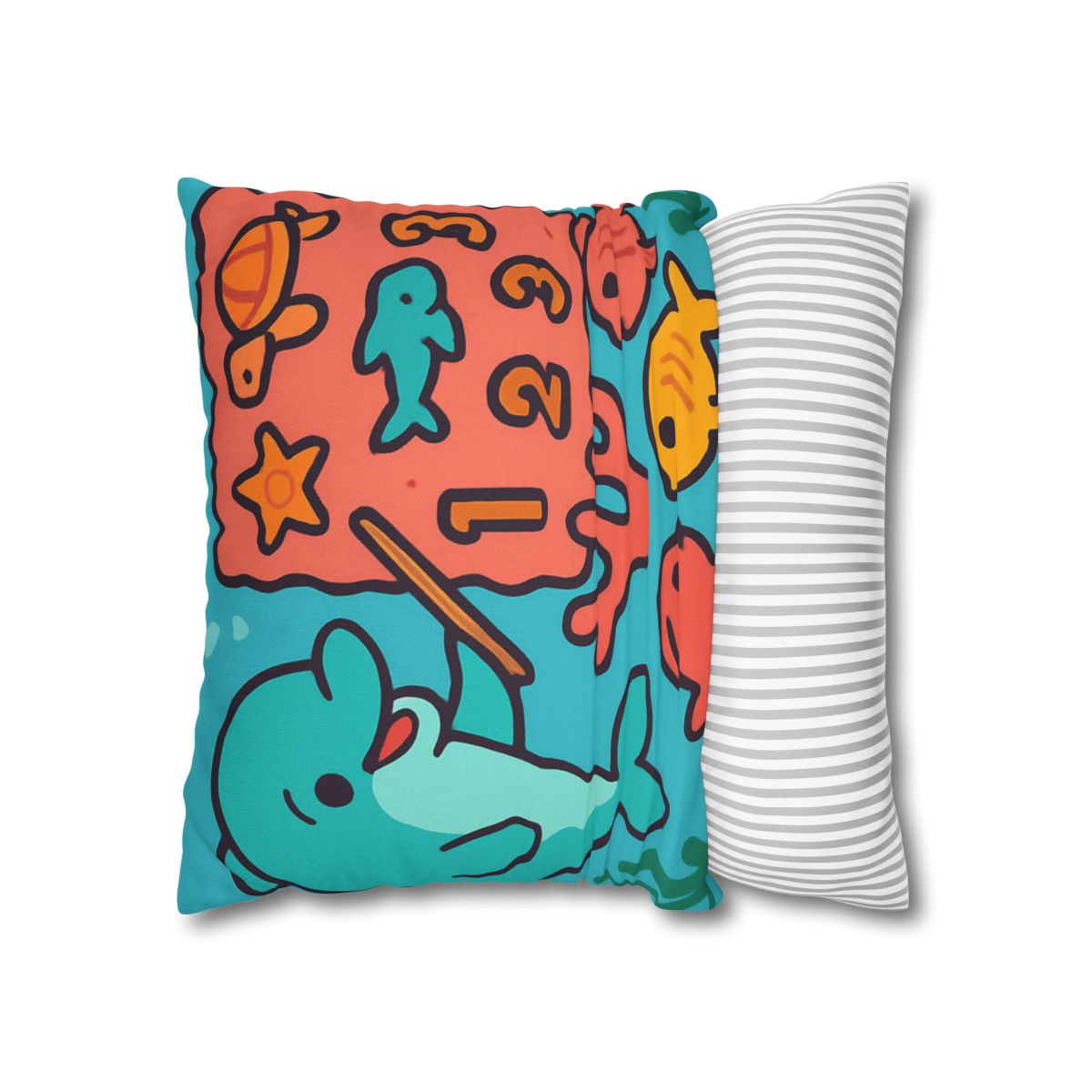 Cosmic Coral Reef Classroom soft cotton pillow cases