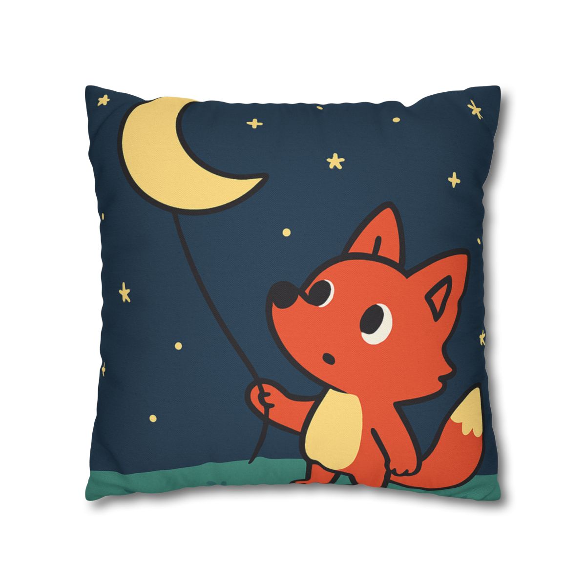 Stargazing Fox And Moon Kite unique gift pillow cases