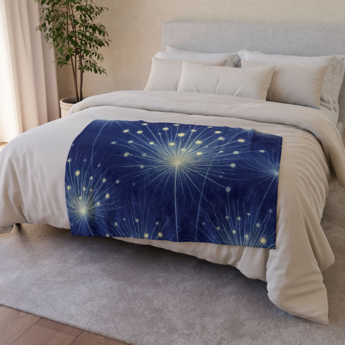 Stamen Burst Radiograph soft fleece blankets