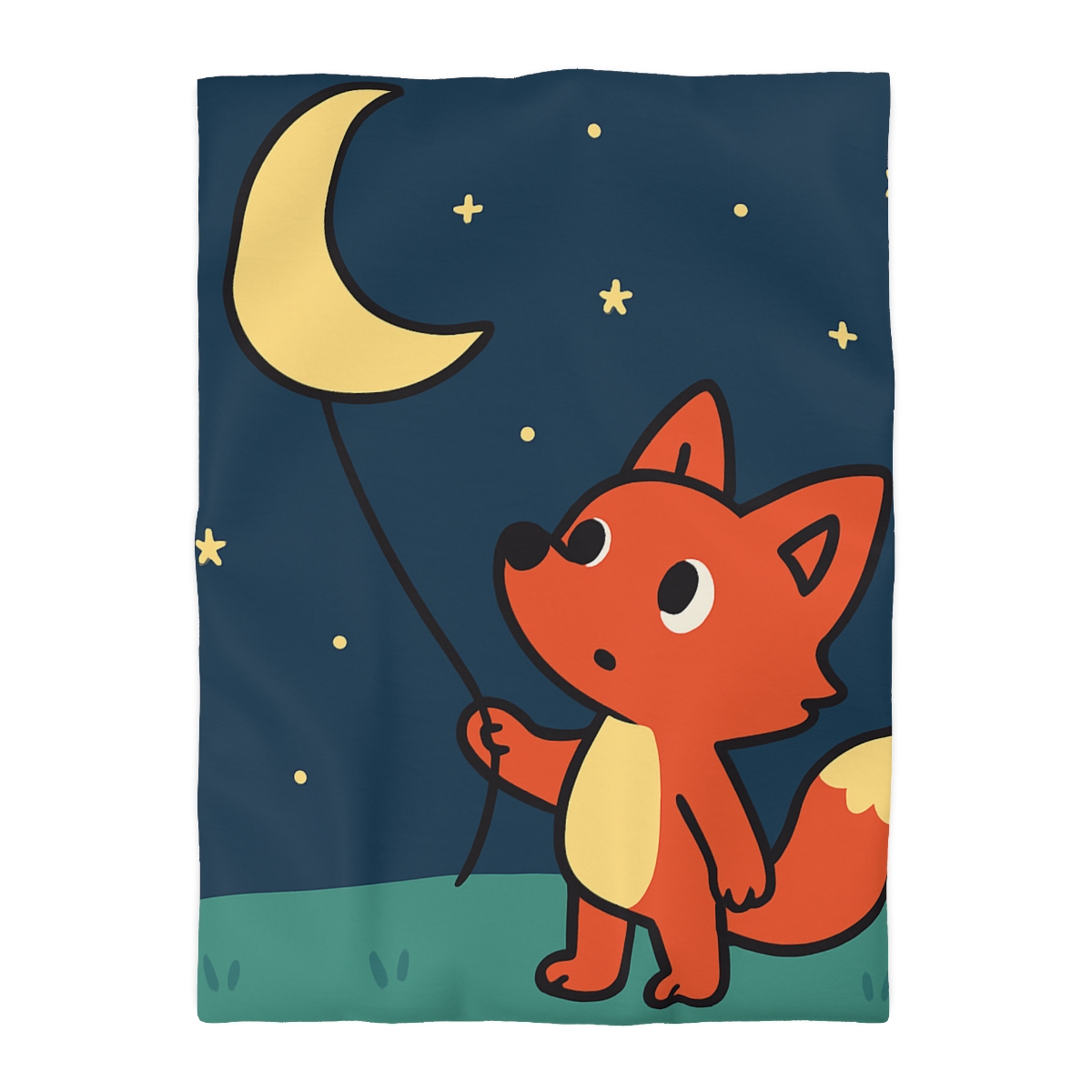 Stargazing Fox And Moon Kite trendy bedroom duvets