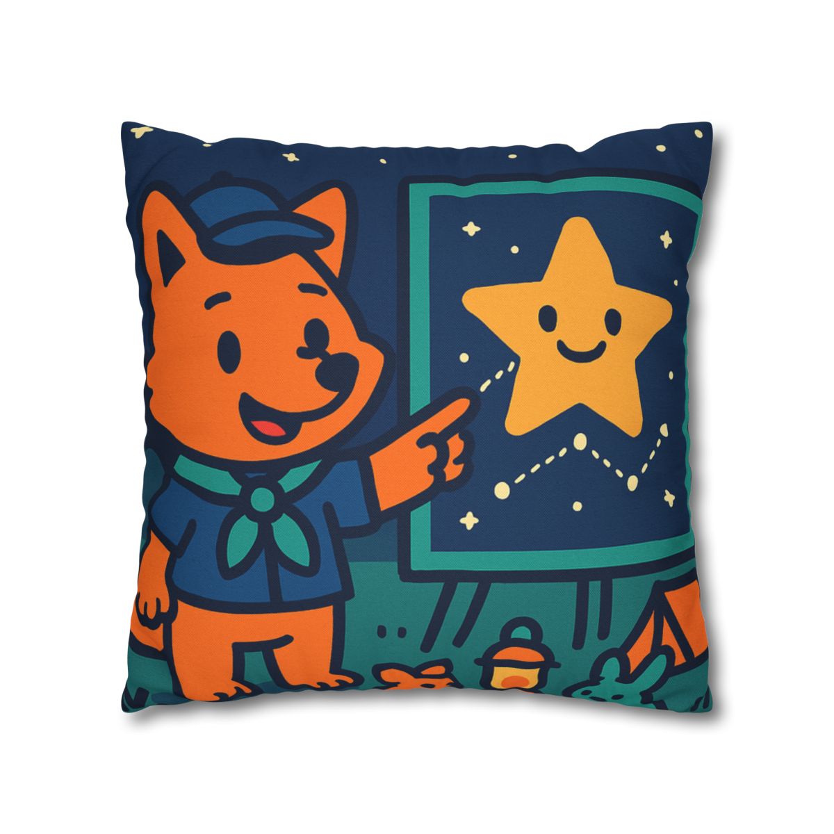 Stargazing Fox Scouts unique gift pillow cases