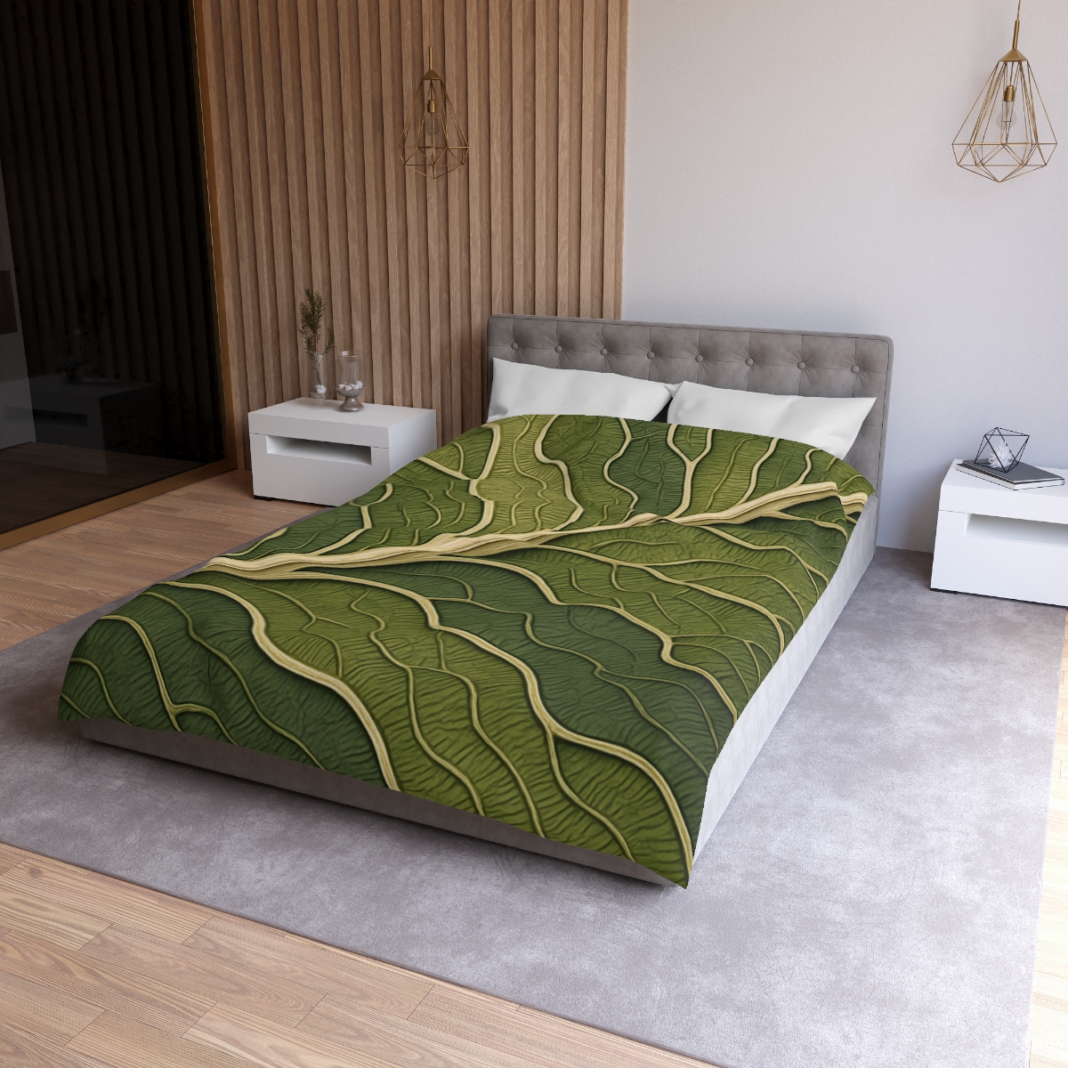 Leaf Vein Topography duvets for gifts