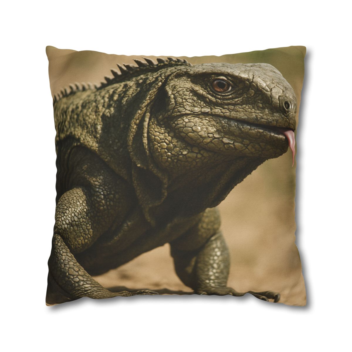 Ancient Sentinel Komodo Dragon trendy patterned pillow cases