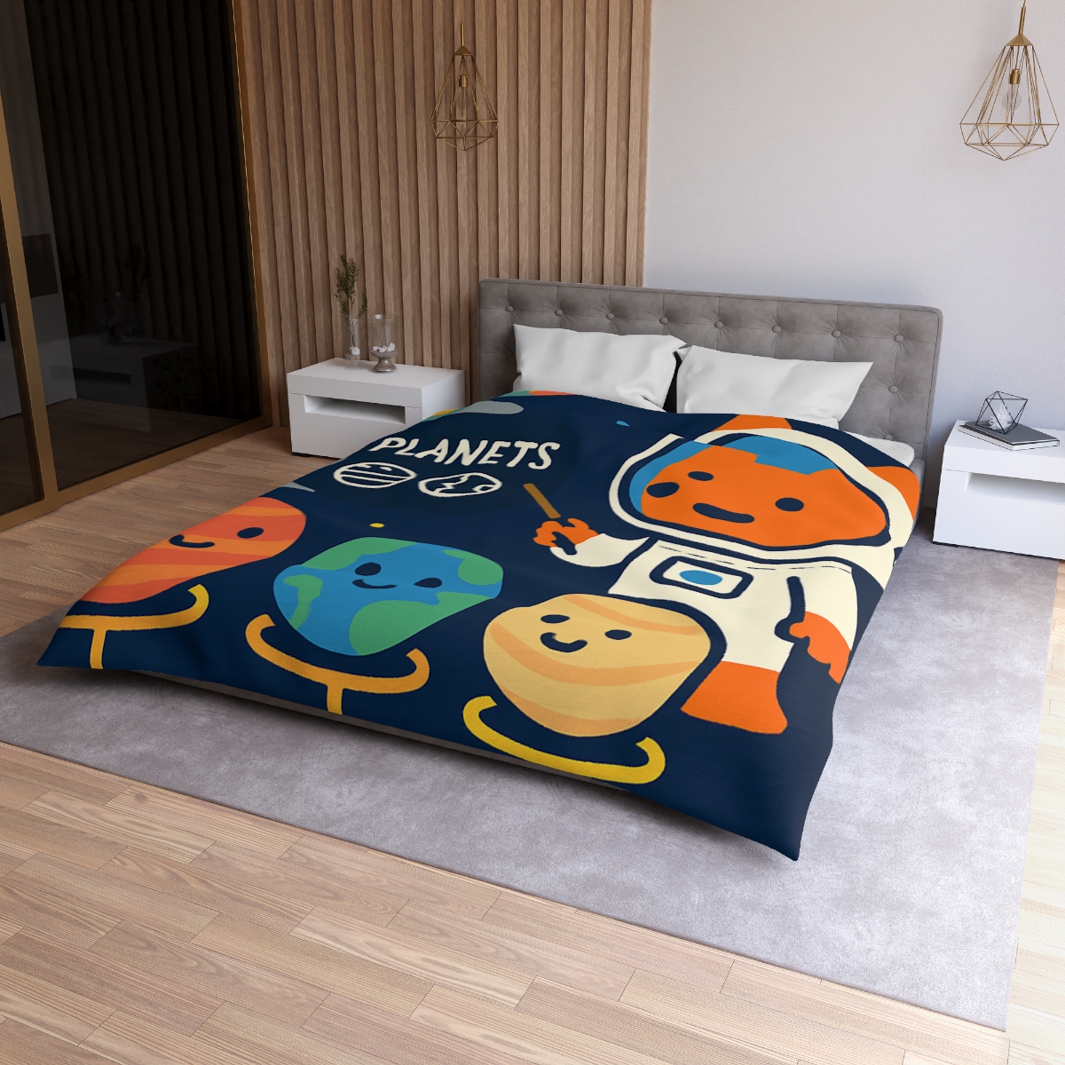 Comet Classroom With Astro Fox stylish duvet covers