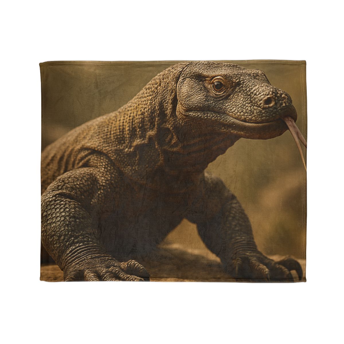 Ancient Sentinel Komodo Dragon decorative home blankets
