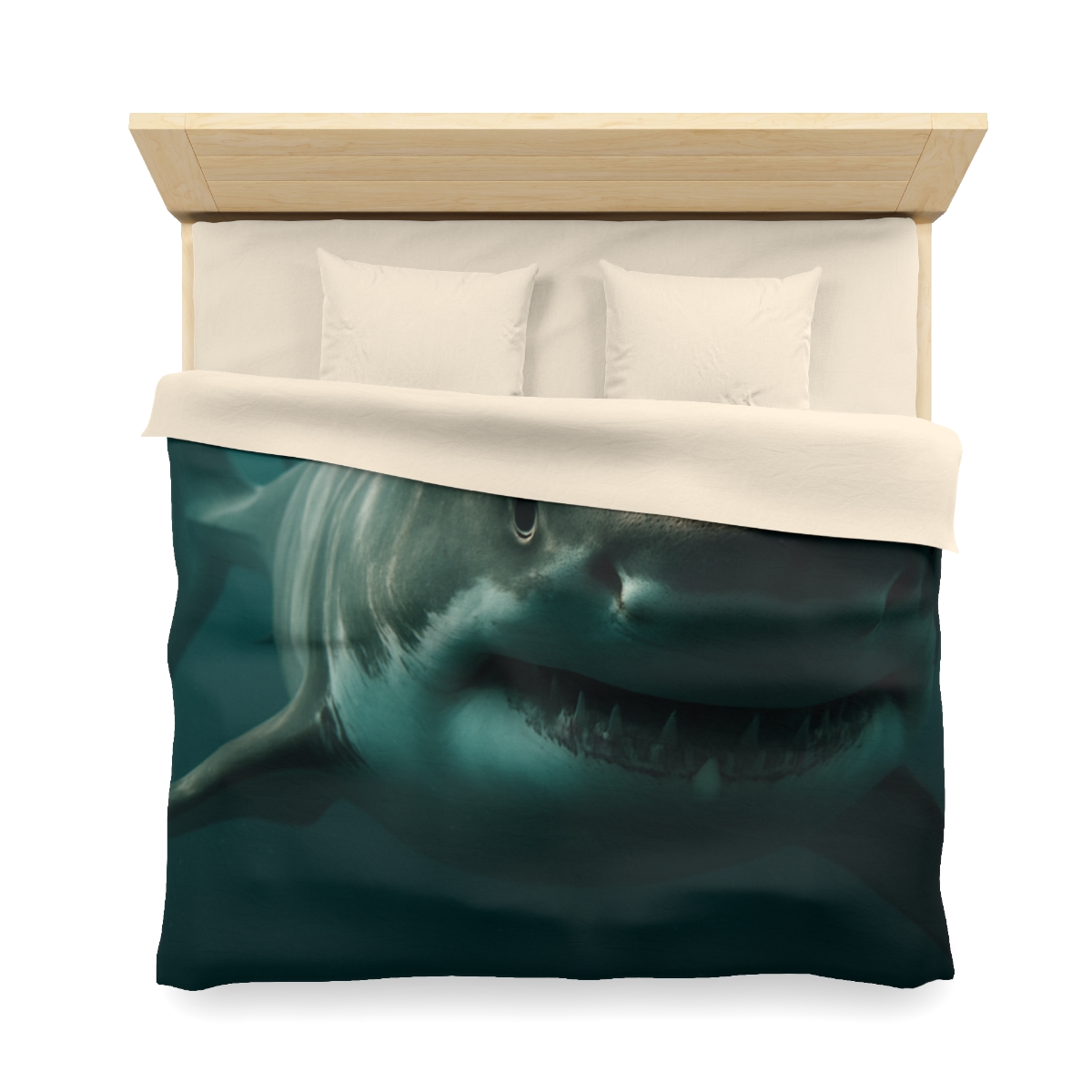Silent Hunter Great White Shark personalized bedding duvets