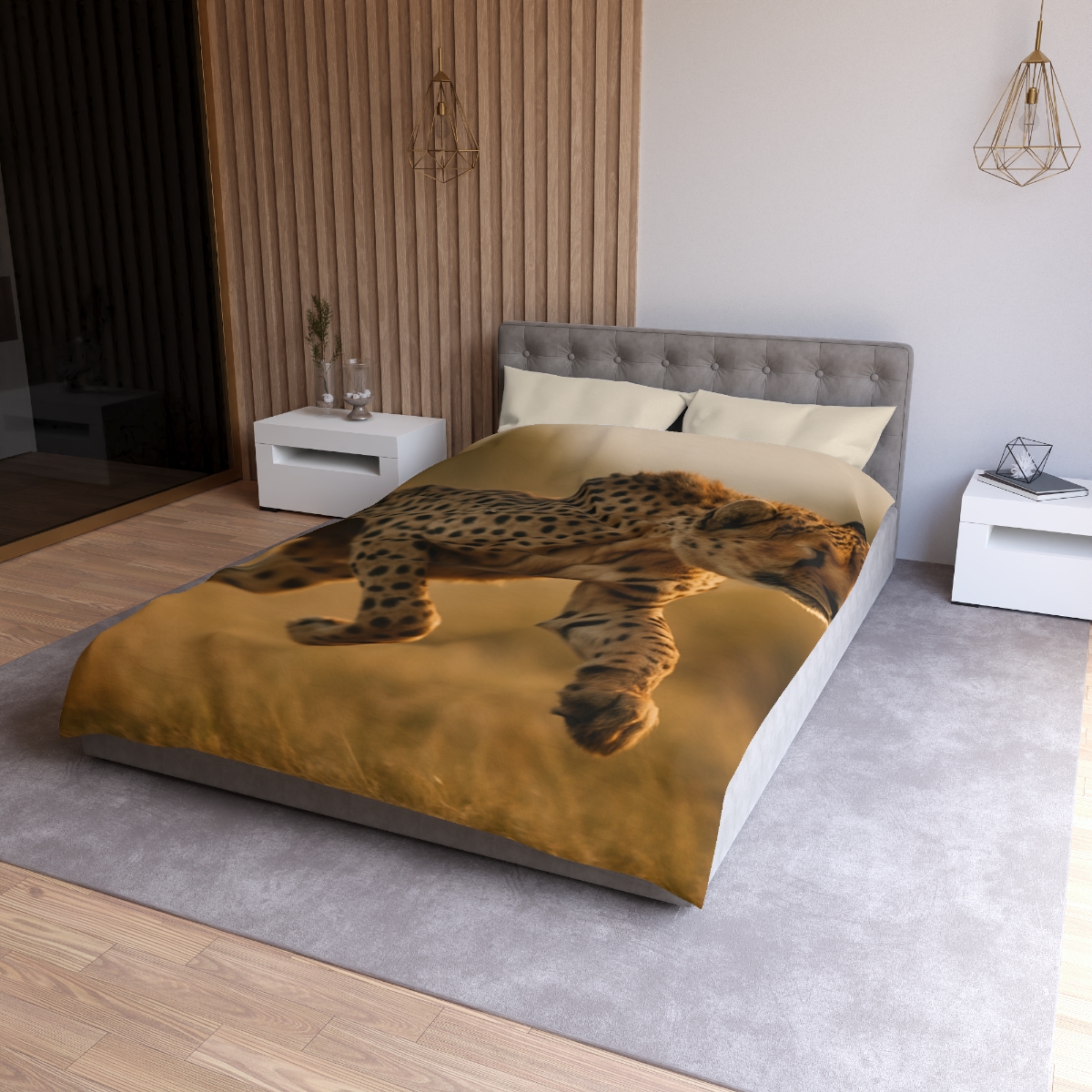 Dawn Sprint Cheetah custom duvets