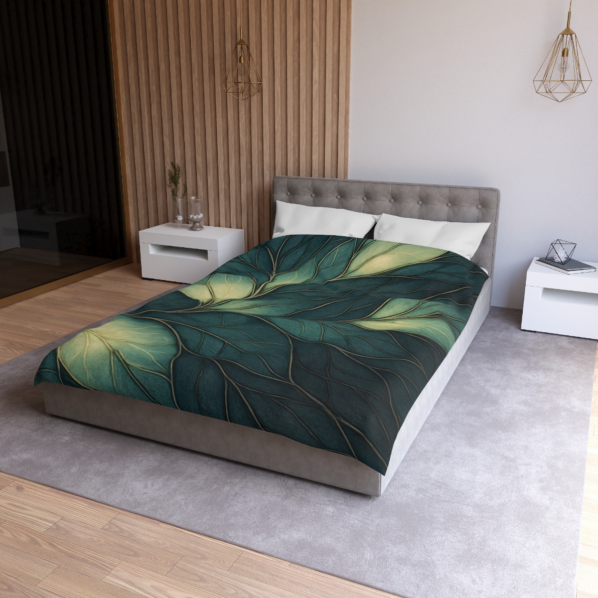 Vein Lattice Aurora Bloom designer printed duvets