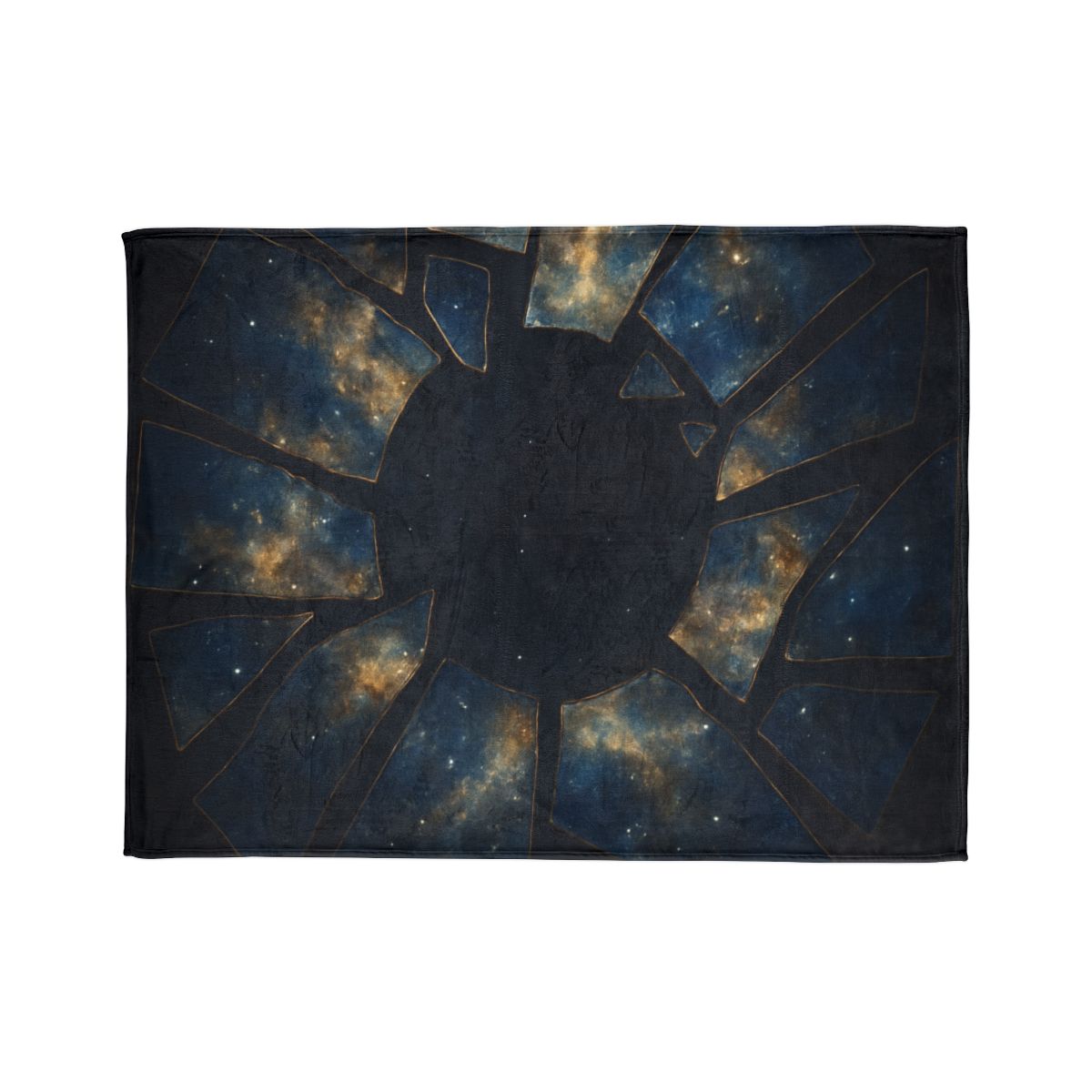 Starlit Fracture Mosaic decorative home blankets