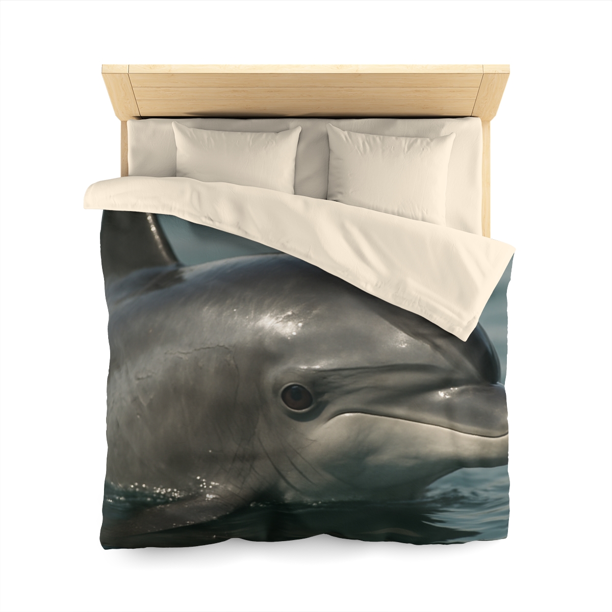 Mirror Calm Bottlenose Dolphin custom duvets