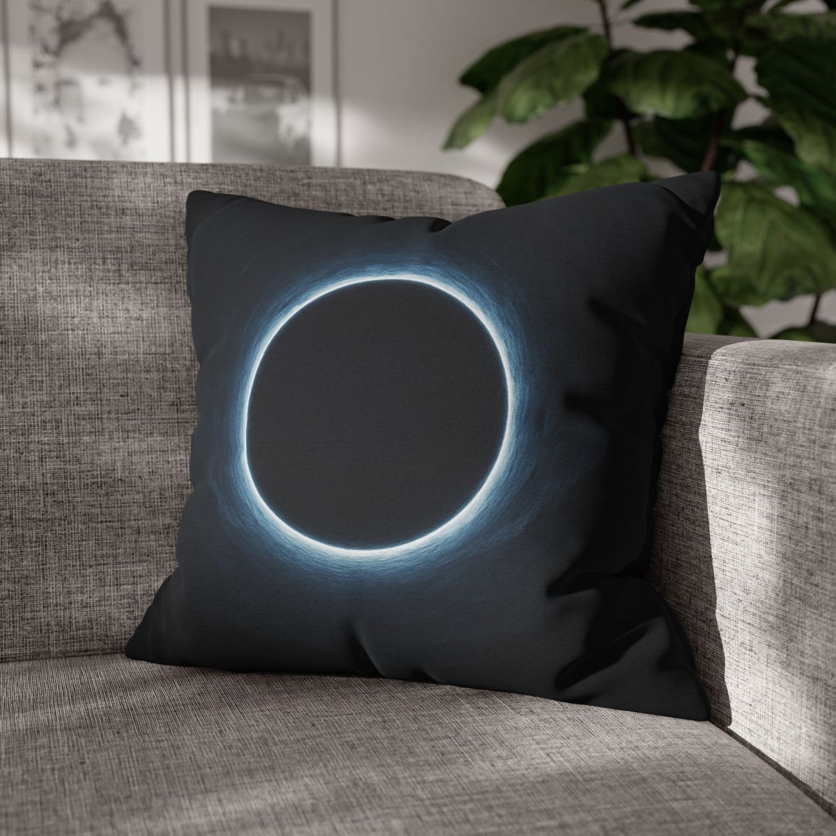 Luminous Event Horizon Veil designer print pillow cases