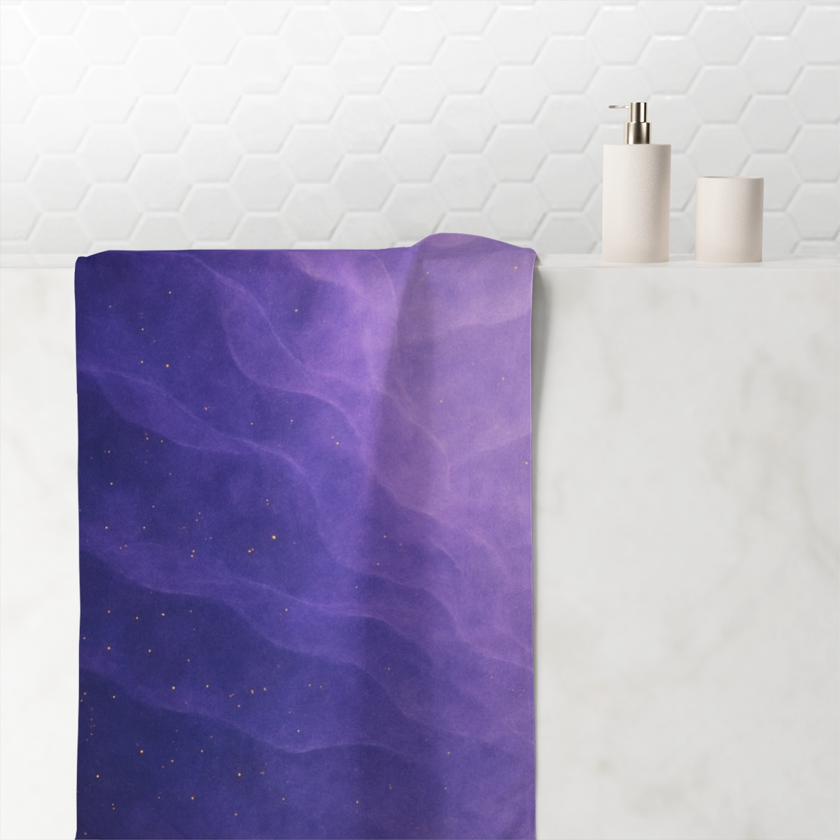 Quantum Nebula Veil trendy hand towels