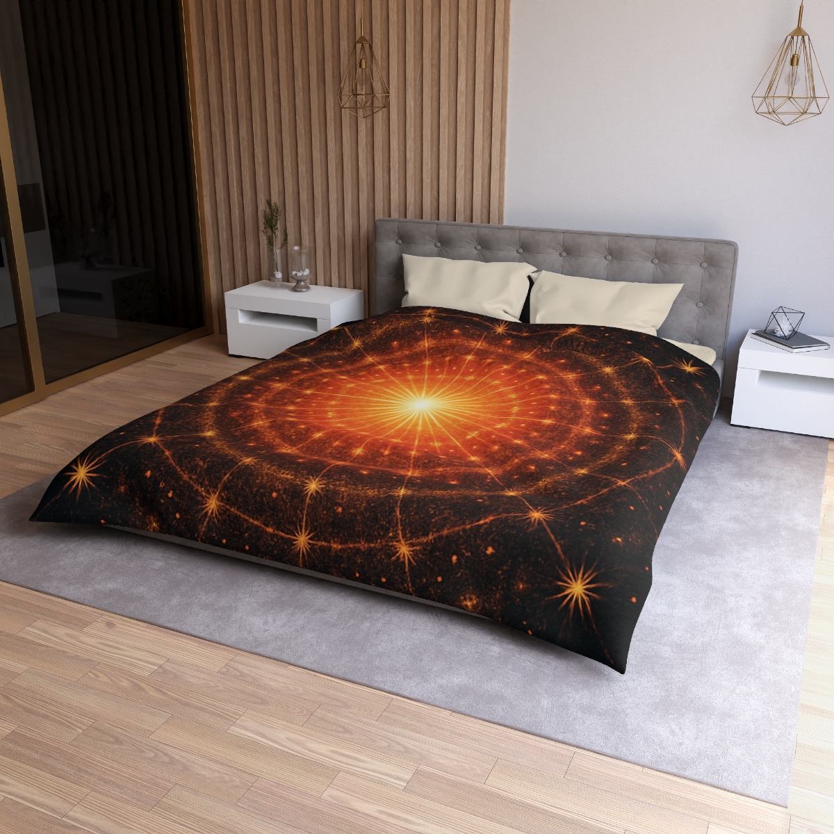 Photon Burst Mandala warm winter duvets