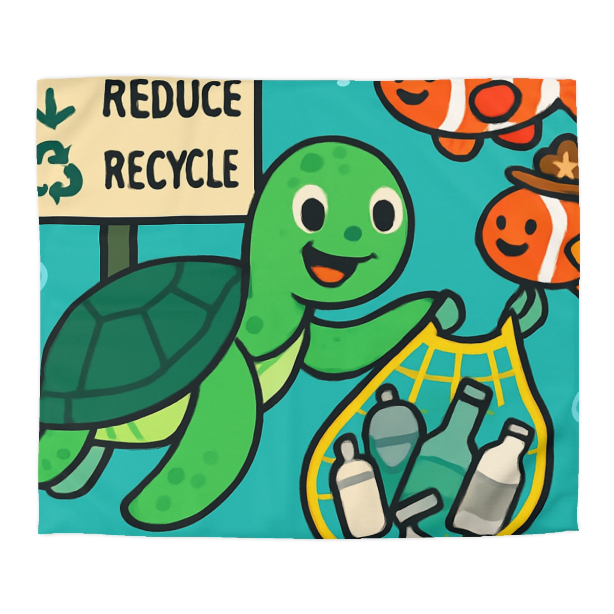 Coral Reef Recycling Rangers custom duvets