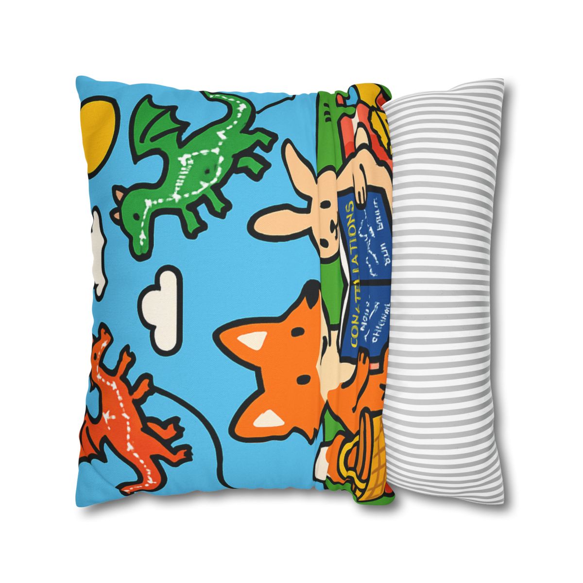 Sky Map Picnic With Dragon Kites personalized pillow covers