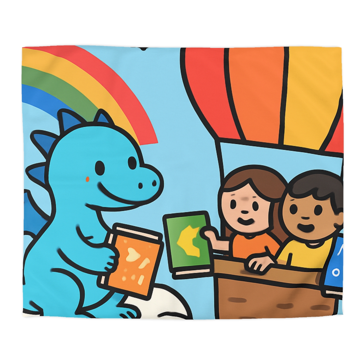 Cloud Library Run By A Gentle Dragon stylish duvet covers