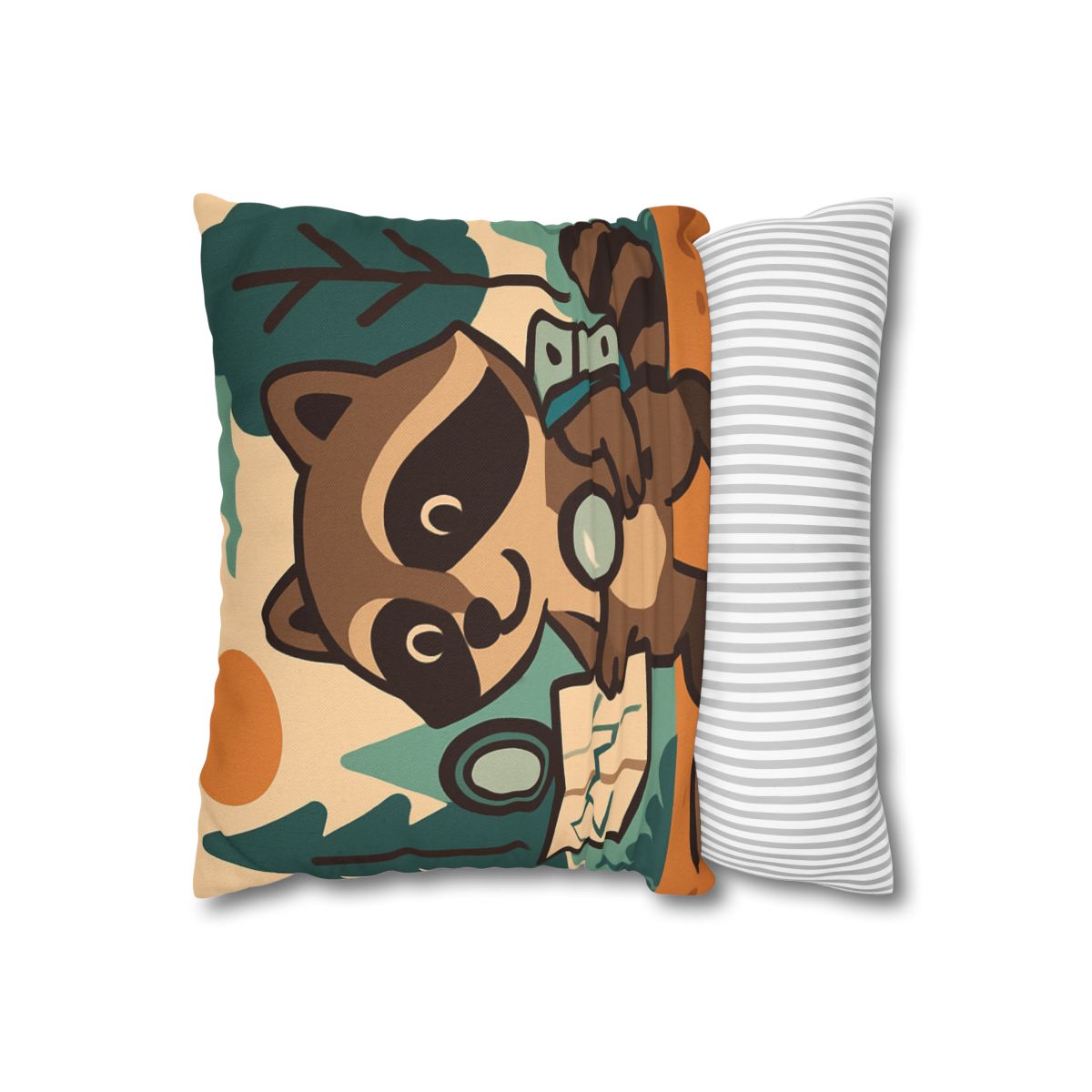 Robot Ranger Raccoon designer print pillow cases