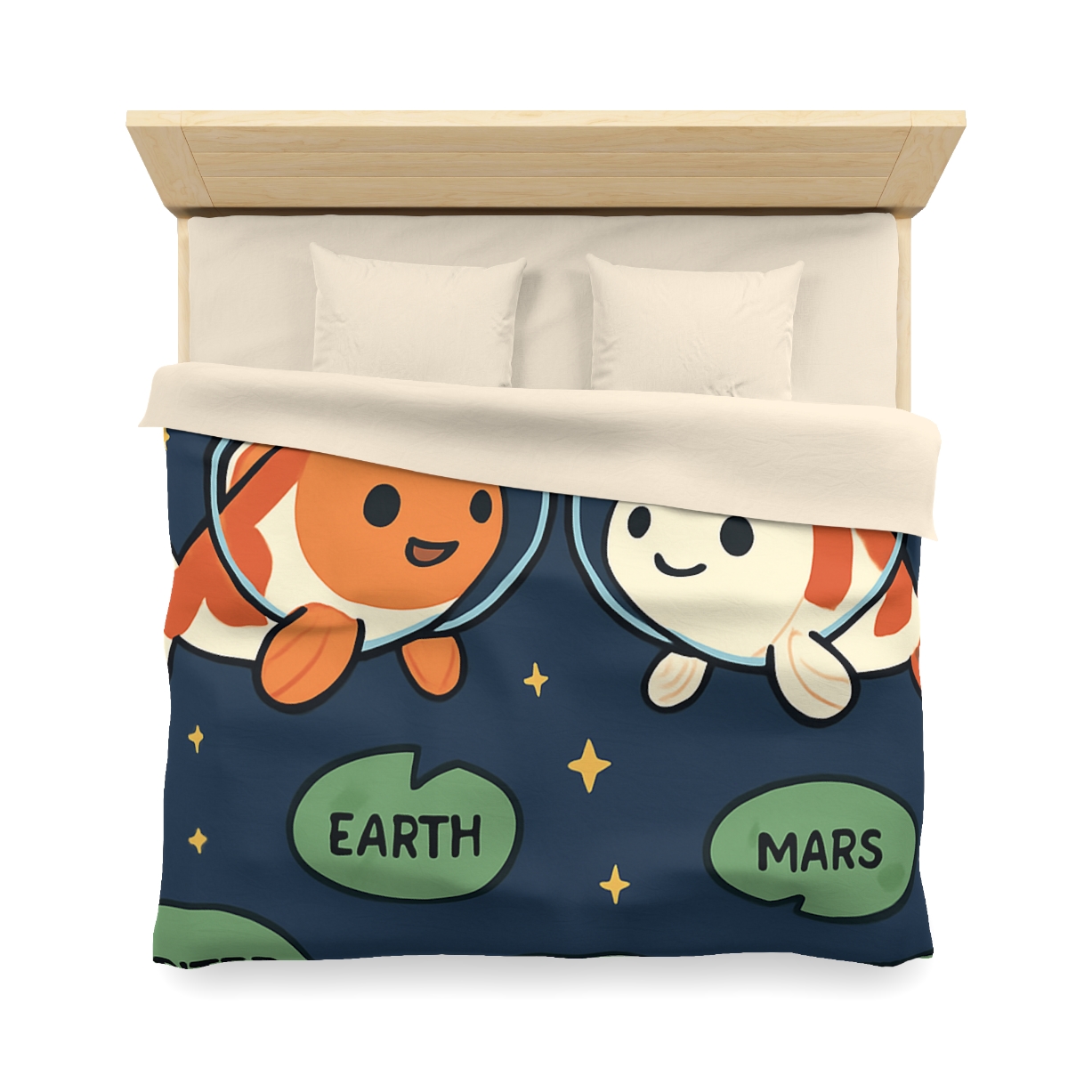 Cosmic Koi Classroom personalized bedding duvets