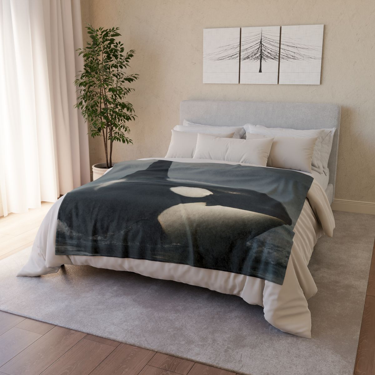 Quiet Current Orca unique gift blanketscustom blankets