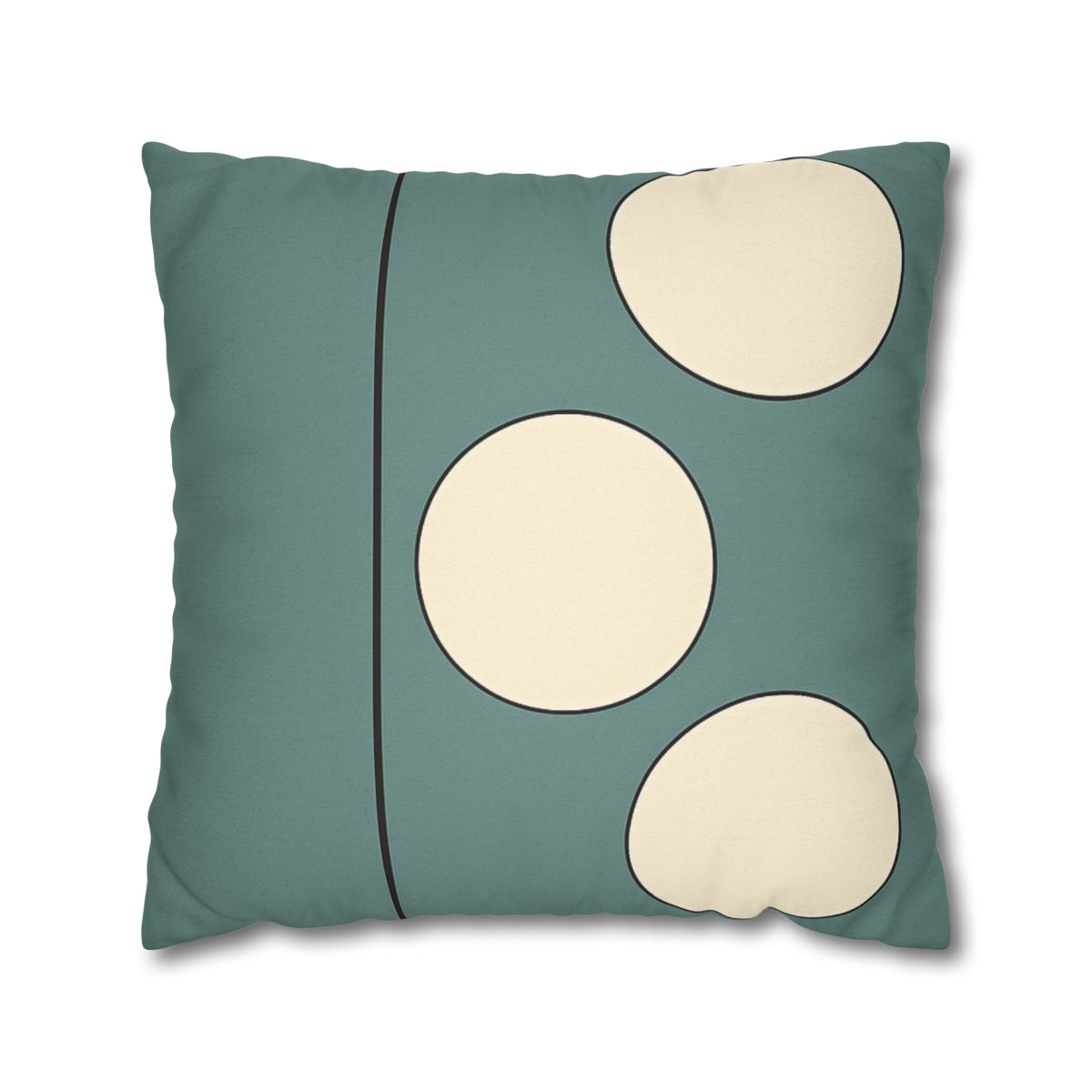 Staggered Trio Of Circles With Thin Divider unique gift pillow cases