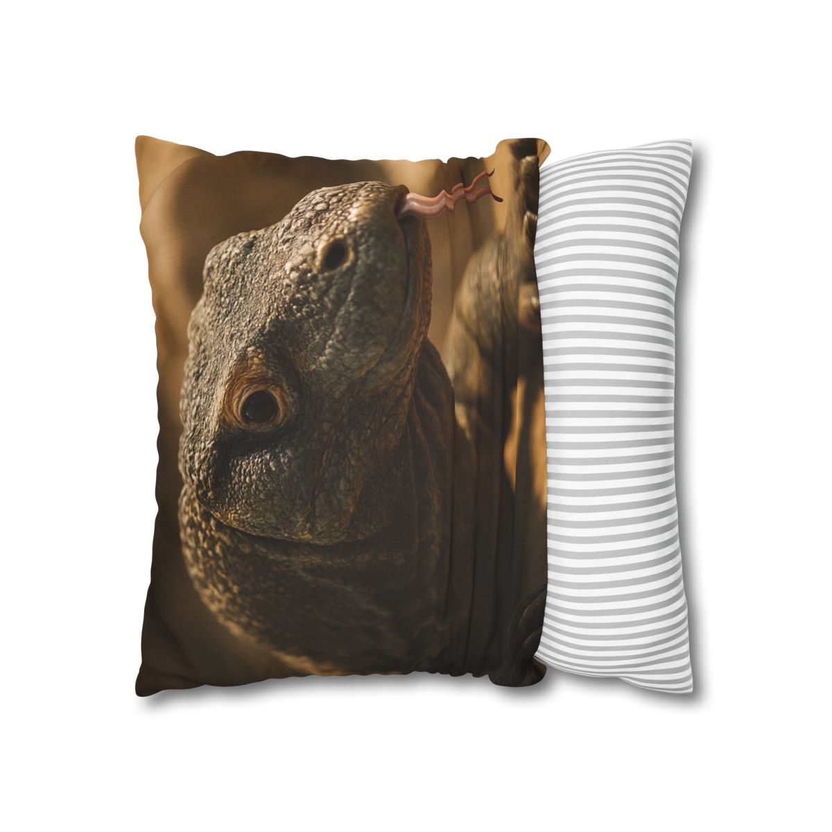Ancient Sentinel Komodo Dragon designer print pillow cases