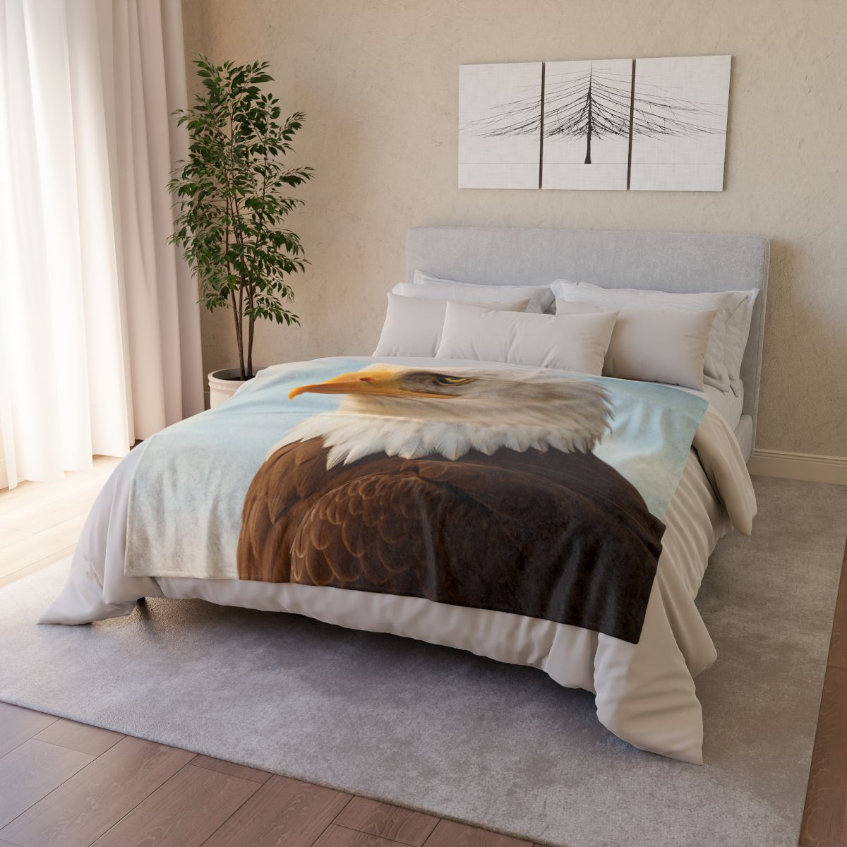 Sky Sovereign Bald Eagle custom blankets