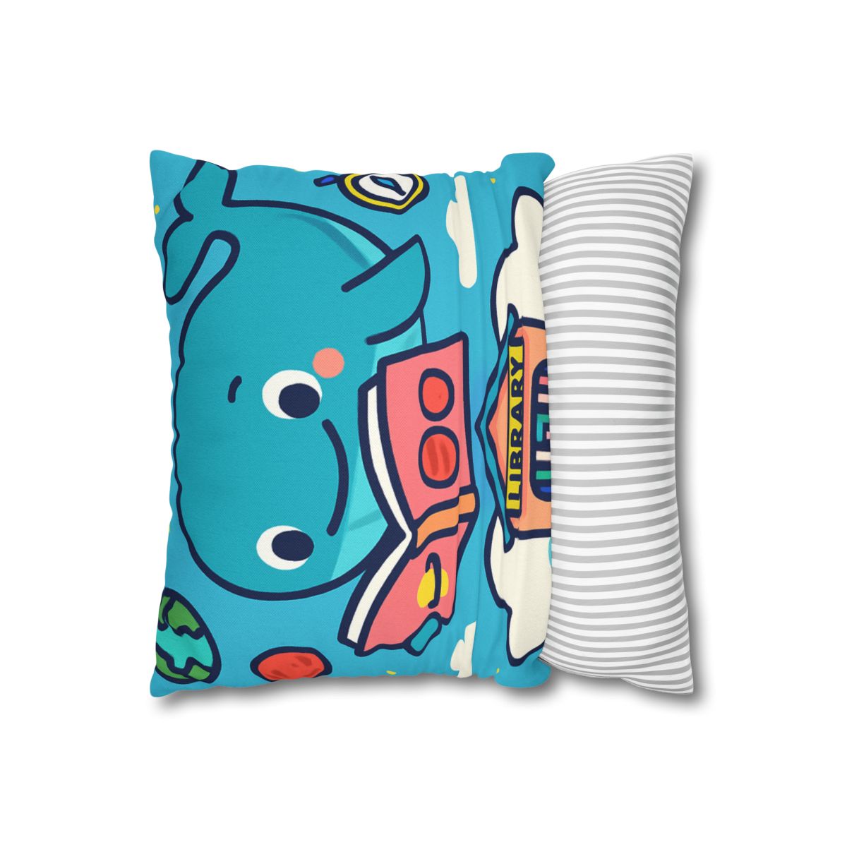 Nebula Library Sky Whale Reading Time soft cotton pillow cases