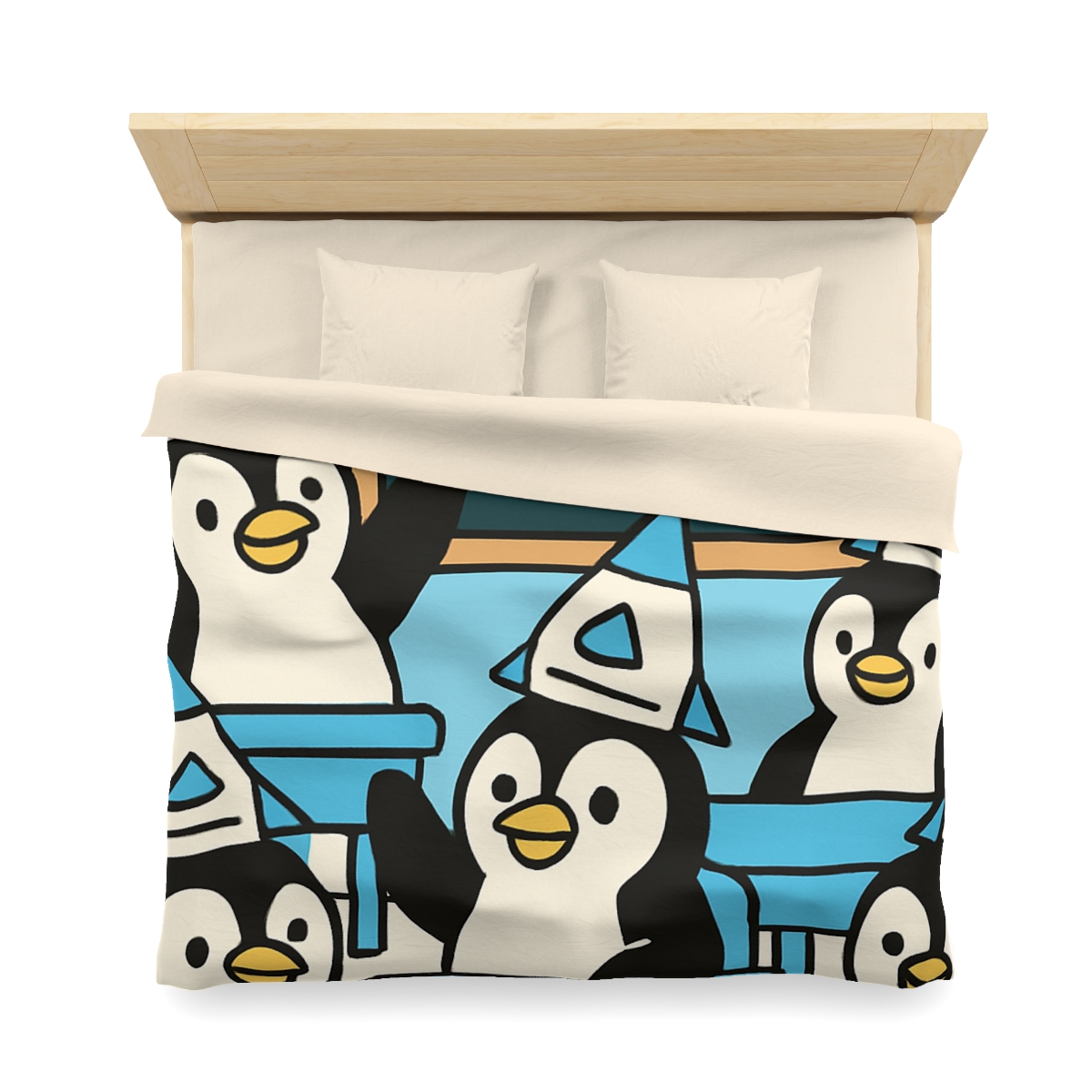 Rocket Penguin Class stylish duvet covers