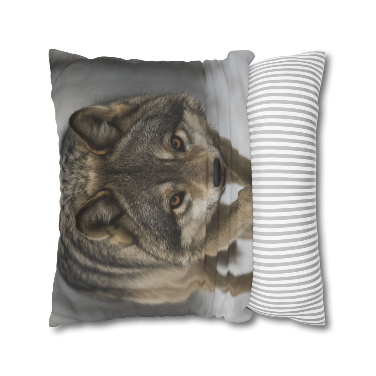 Silver Hush Gray Wolf comfortable bedding pillow covers