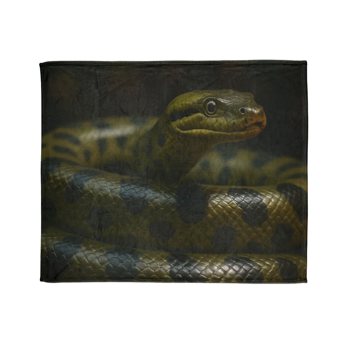 Silent Coil Green Anaconda personalized cozy blankets