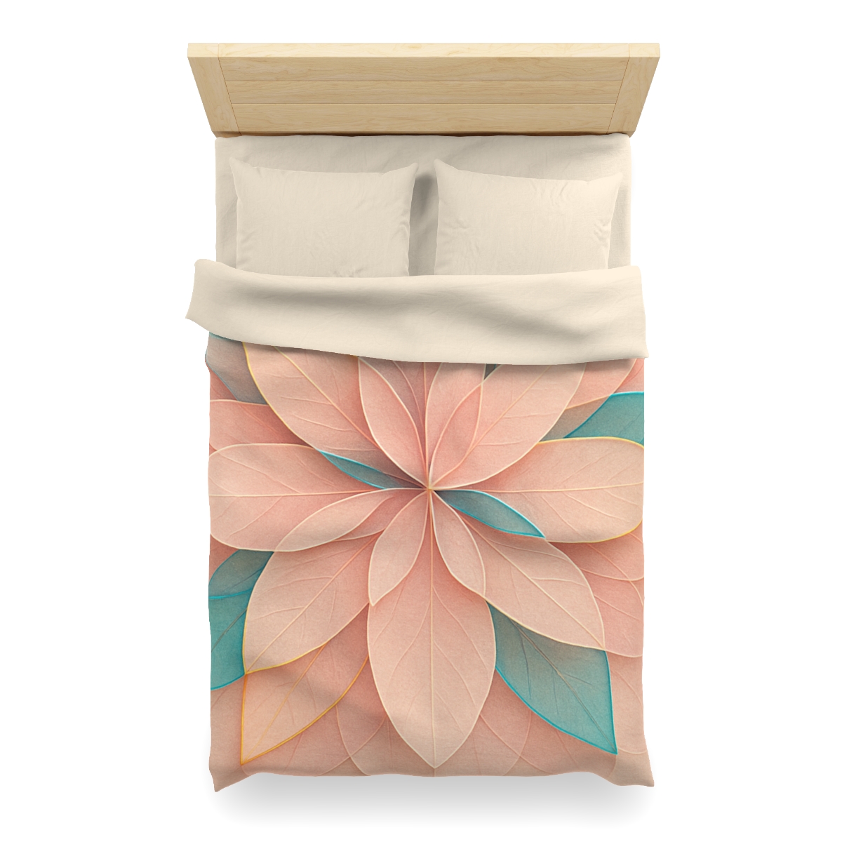 Petal Prism Overlap designer printed duvets