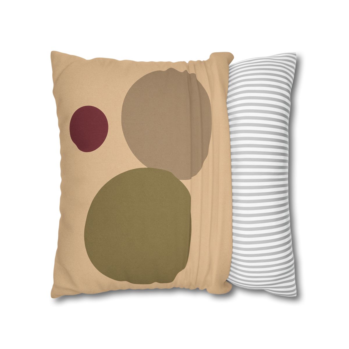 Three Circles With Shared Edge soft cotton pillow cases
