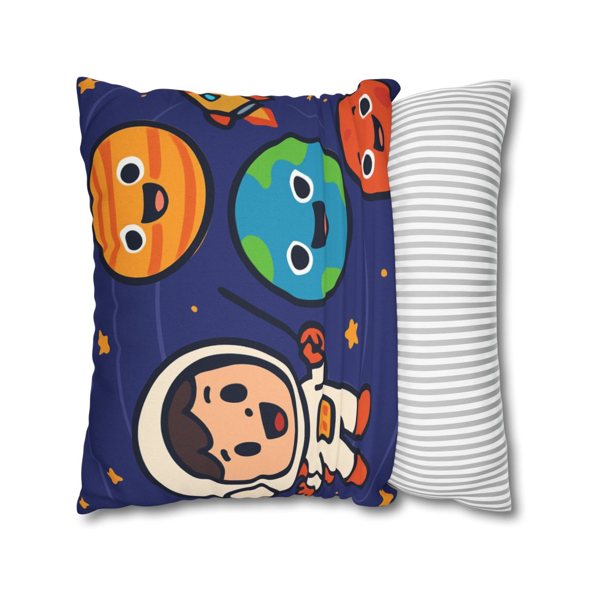 Galaxy School Of Friendly Planets trendy patterned pillow cases