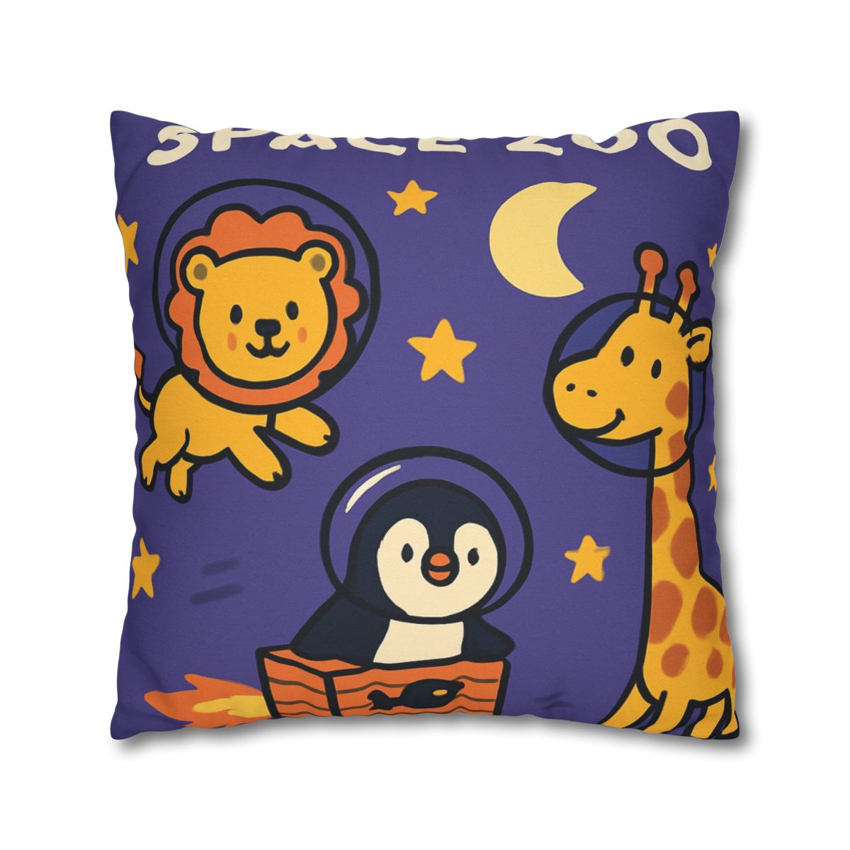 Starry Space Zoo custom pillow cases