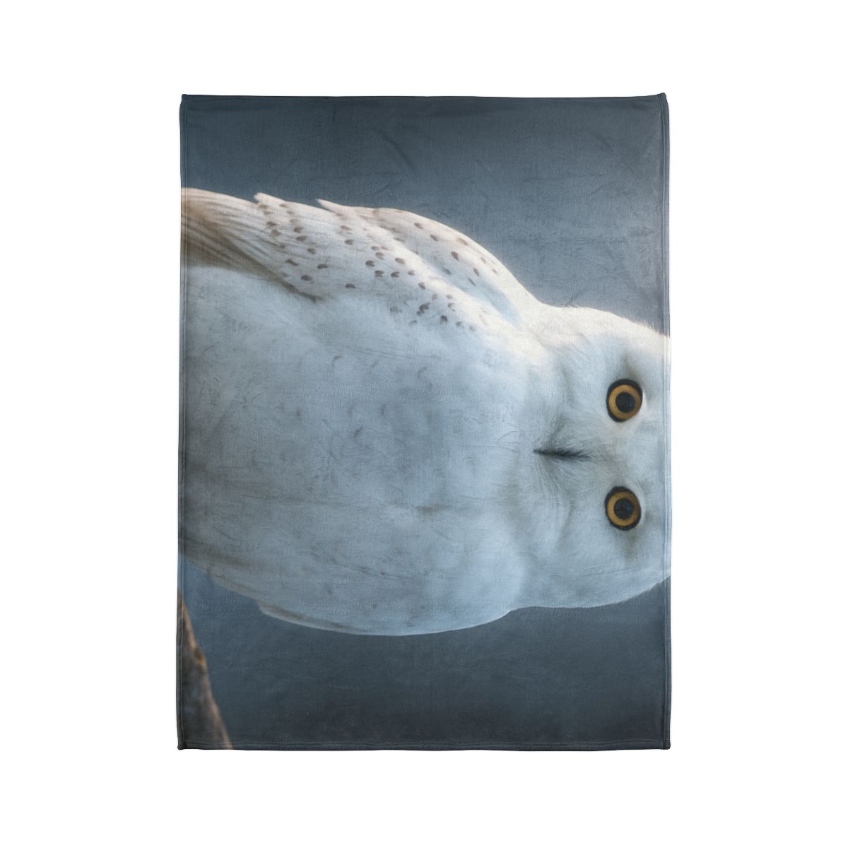 Twilight Watcher Snowy Owl stylish throw blankets