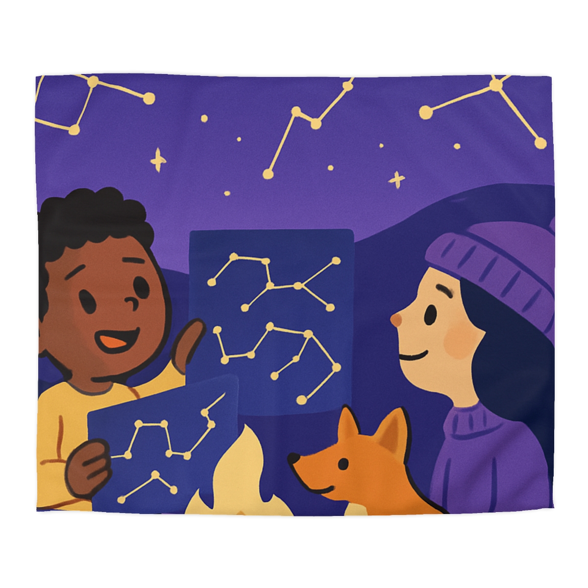 Constellation Camping soft comforter duvets