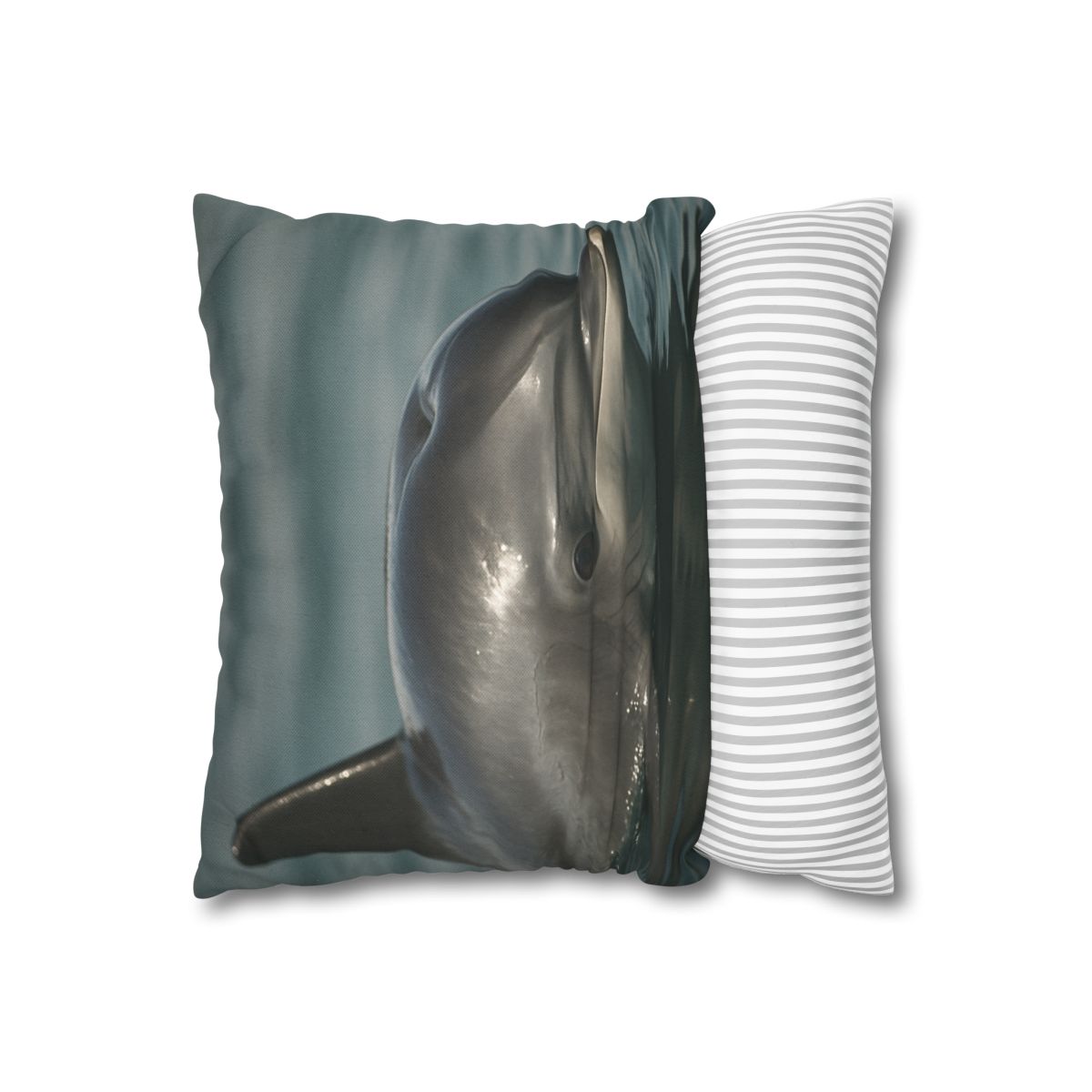Mirror Calm Bottlenose Dolphin soft cotton pillow cases