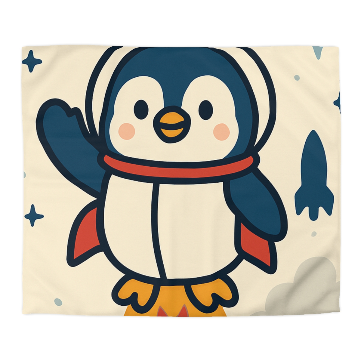 Rocket-Pilot Penguin warm winter duvets