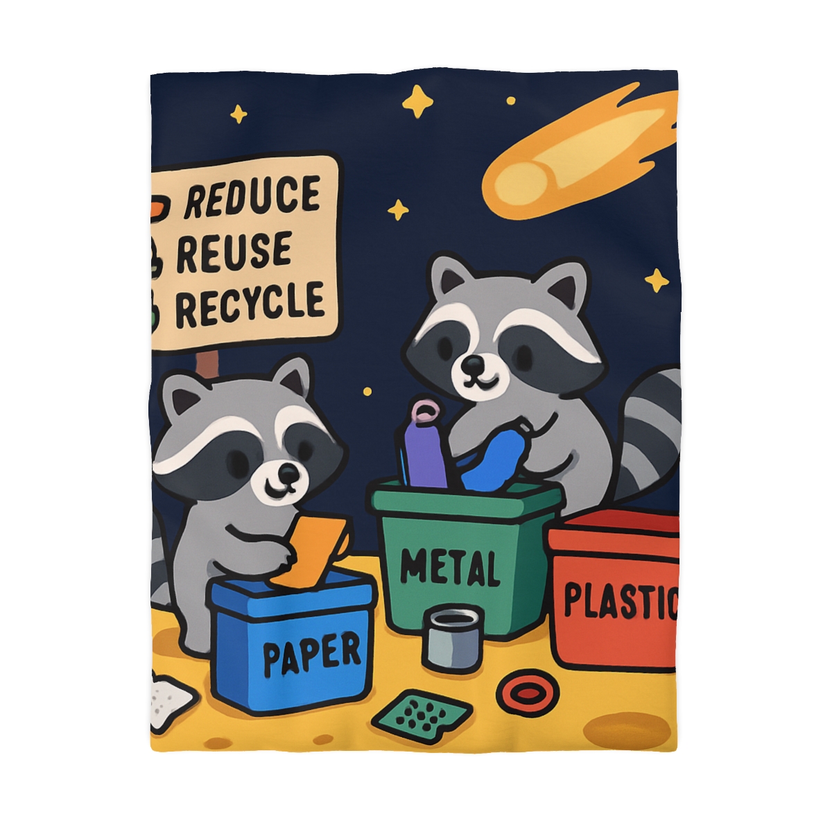 Comet Tail Recycling Rangers duvets for gifts