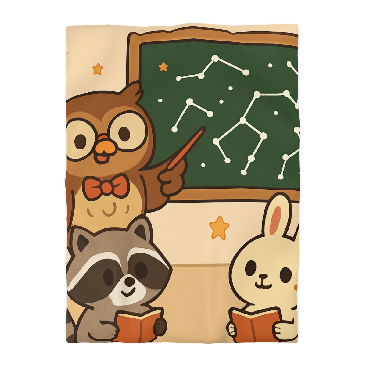 Comet Classroom Owl And The Star Map Chalkboard warm winter duvets