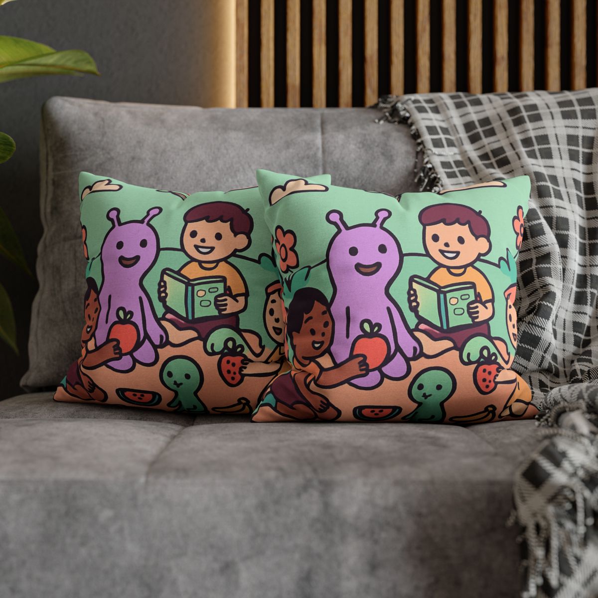 Galactic Garden Picnic stylish decorative pillowcases