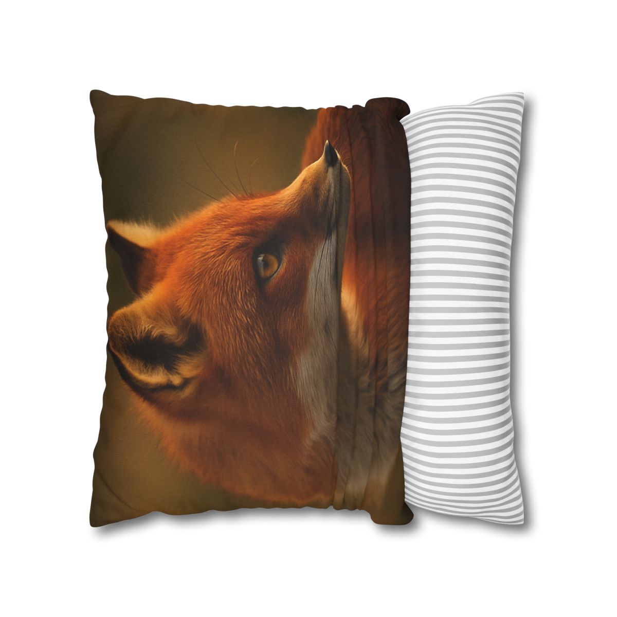 Crimson Whisper Red Fox trendy patterned pillow cases